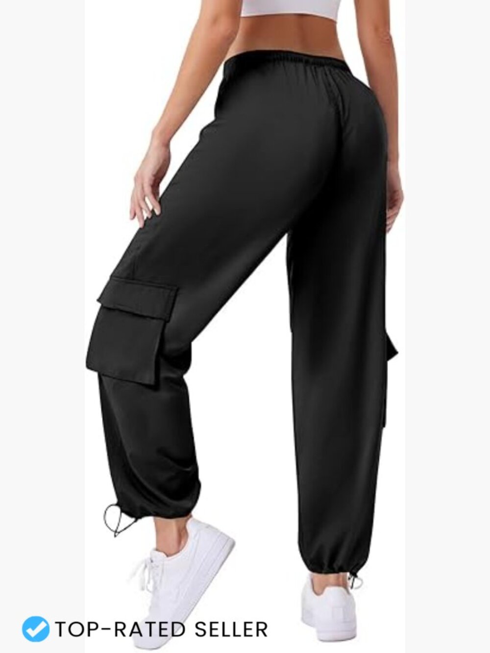 Water Resistant Cargo Joggers Lightweight Hiking Pants Adjustable Drawstring